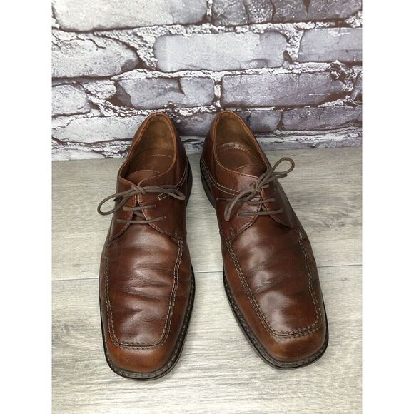 Ecco Vibram Gumlite Brown Leather Square Toe Oxfords Dress Shoes Men Sz 45EU/12M main image 10